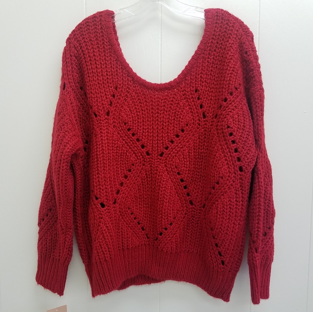 FRNCH Open Stitch Pullover Sweater